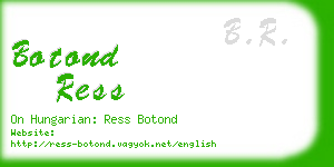 botond ress business card